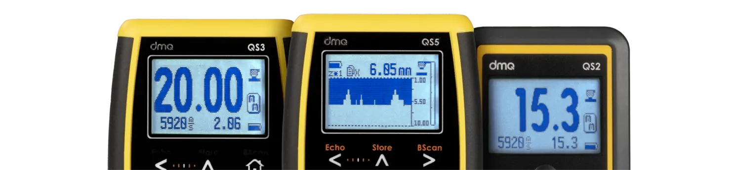 dmq Familia QS Medidores de Espesores de Pared por Ultrasonido